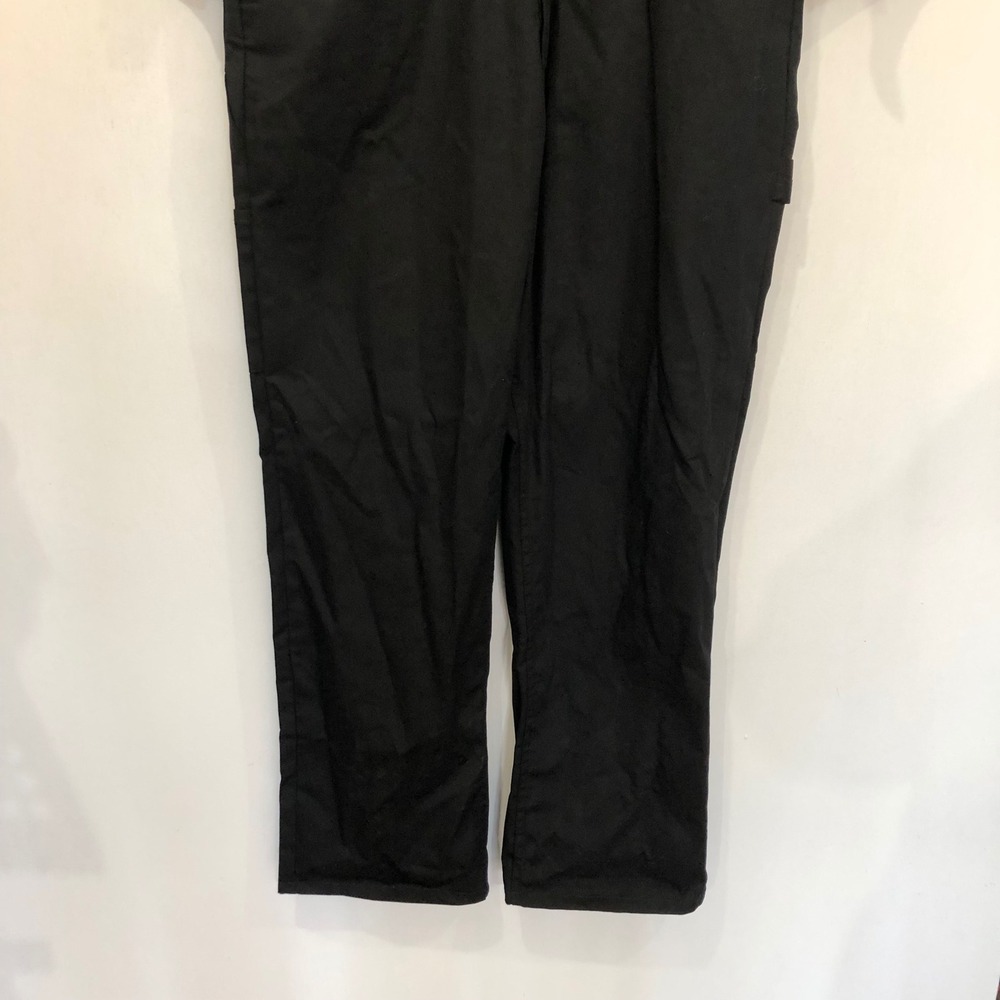 Dickies Black Coverall Jumpsuit Workwear Gold Zipper Front Black L-Tall - Picture 11 of 16